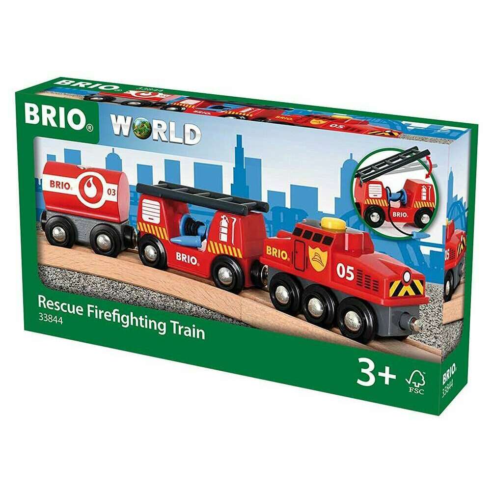 Toys N Tuck:Brio 33844 Rescue Firefighting Train,Brio