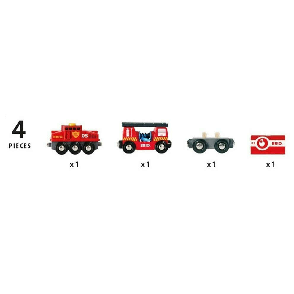 Toys N Tuck:Brio 33844 Rescue Firefighting Train,Brio