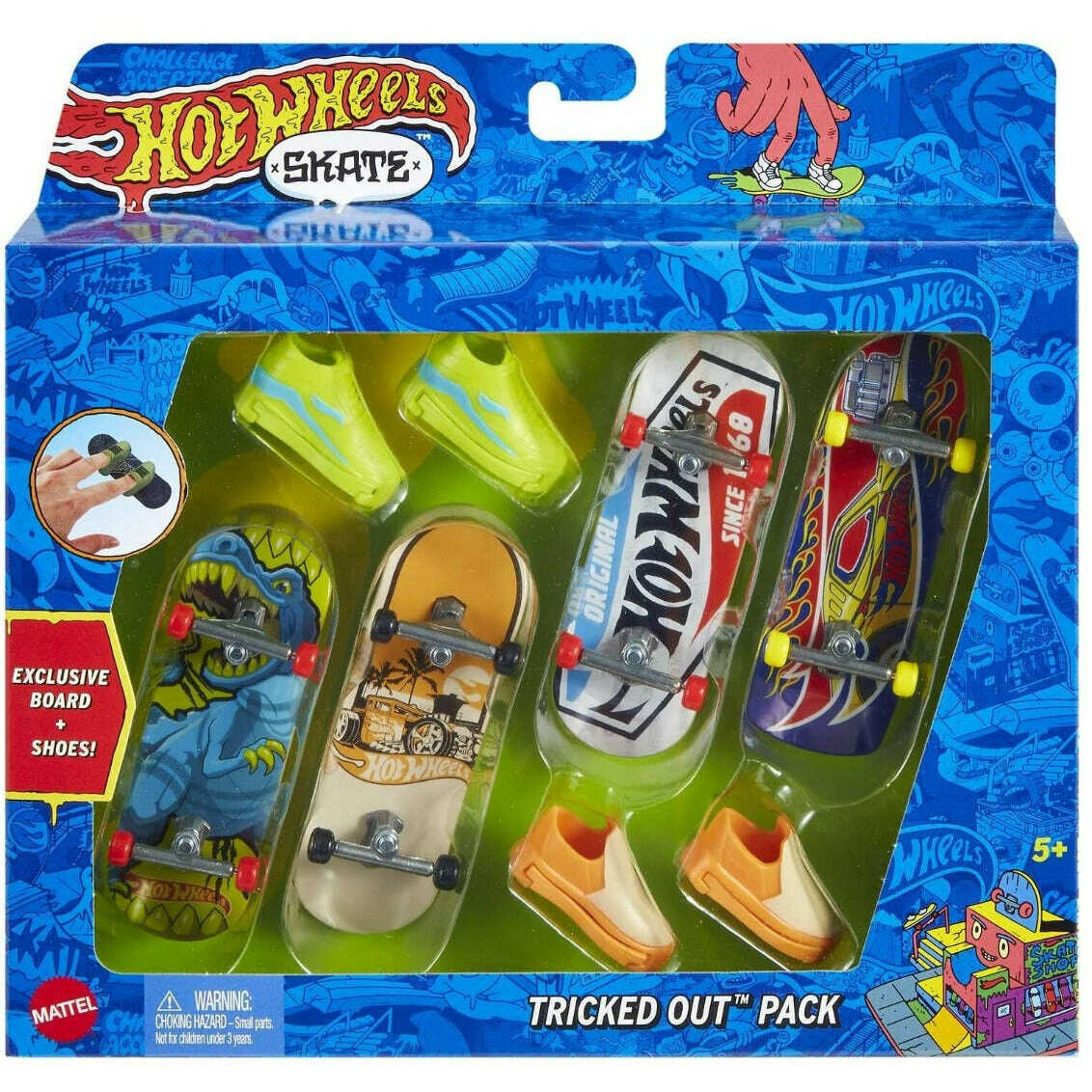 Toys N Tuck:Hot Wheels Skate 4 Pack - Tricked Out Pack,Hot Wheels