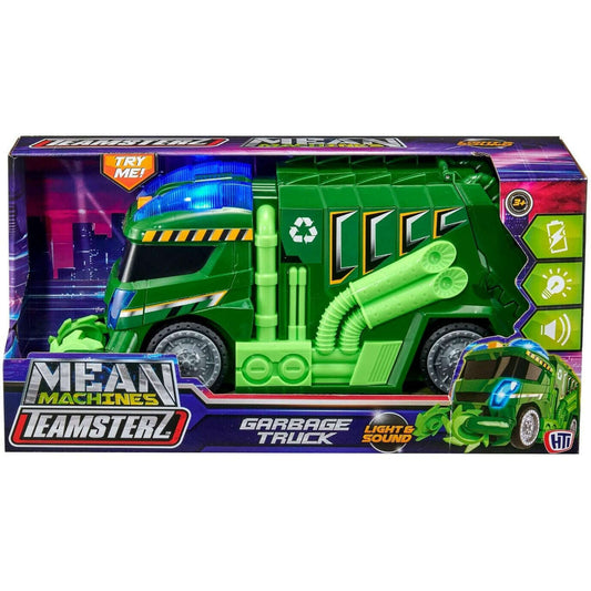 Toys N Tuck:Teamsterz Mean Machines Lights & Sounds Garbage Truck,Teamsterz