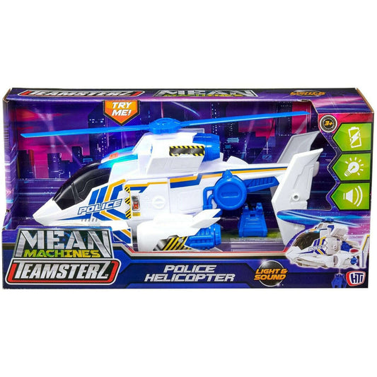 Toys N Tuck:Teamsterz Mean Machines Lights & Sounds Police Helicopter,Teamsterz