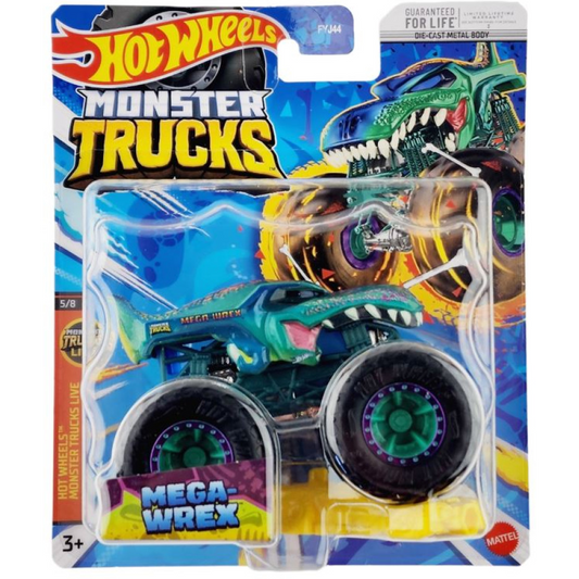 Toys N Tuck:Hot Wheels Monster Trucks - Mega-Wrex,Hot Wheels