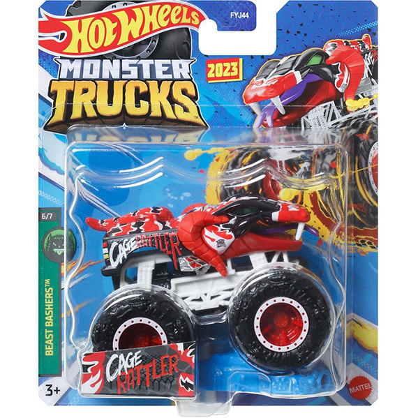 Toys N Tuck:Hot Wheels Monster Trucks - Cage Rattler,Hot Wheels