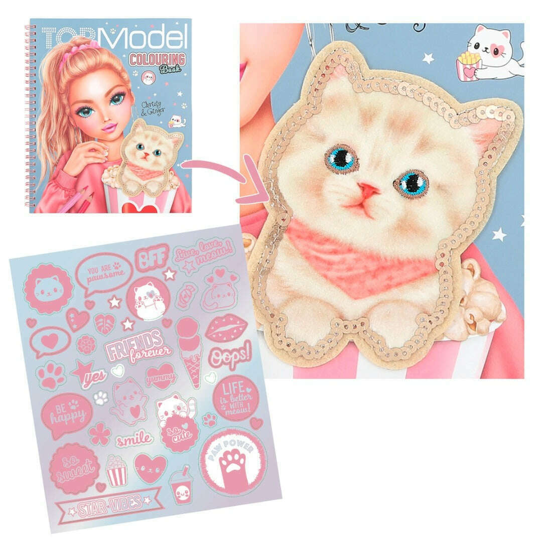 Toys N Tuck:Depesche Top Model Colouring Book Christy & Ginger,Top Model