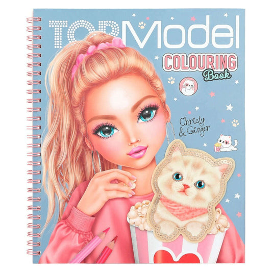 Toys N Tuck:Depesche Top Model Colouring Book Christy & Ginger,Top Model