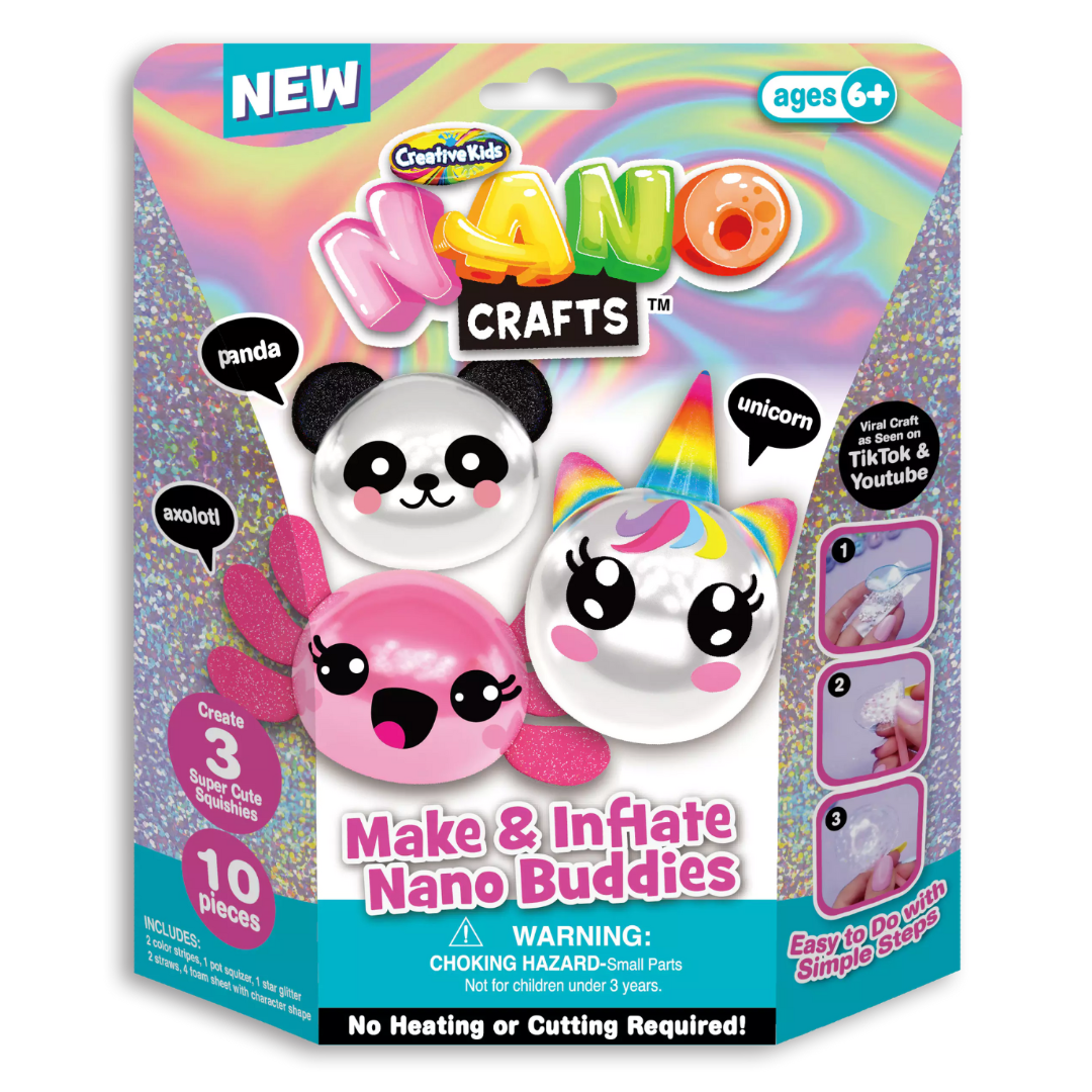 Toys N Tuck:Creative Kids Nano Crafts Make & Inflate Nano Buddies,Nano Crafts