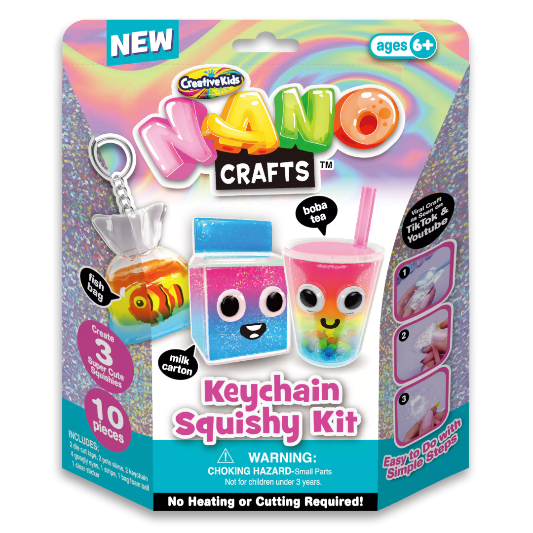 Toys N Tuck:Creative Kids Nano Crafts Keychain Squishy Kit,Nano Crafts