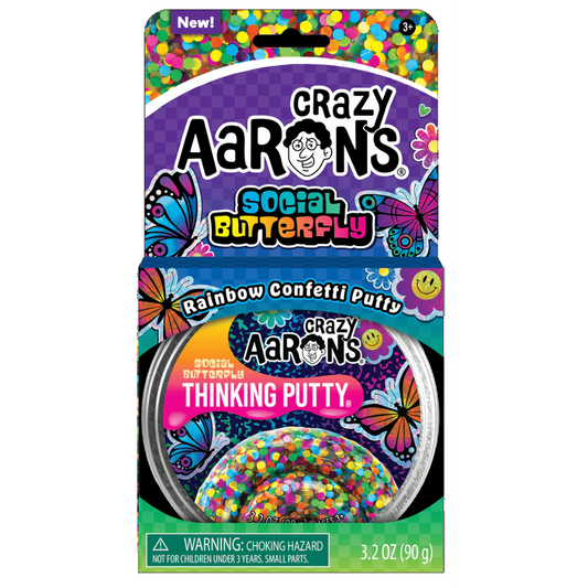 Toys N Tuck:Crazy Aaron's Thinking Putty - Social Butterfly,Crazy Aaron's