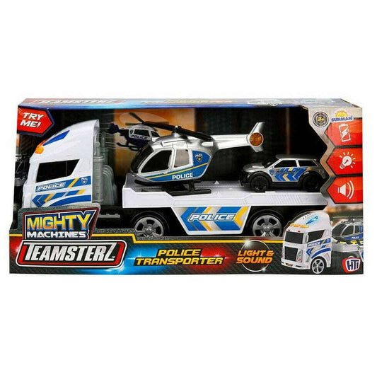 Toys N Tuck:Teamsterz Mighty Machines Lights & Sounds Police Transporter,Teamsterz