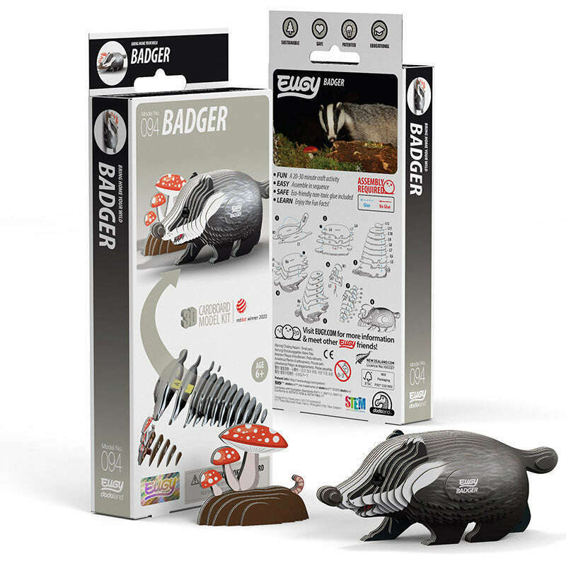 Toys N Tuck:Eugy 3D Model 094 Badger,Eugy