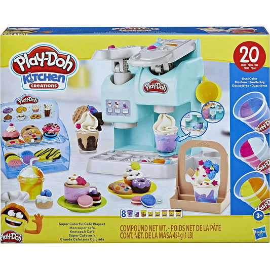 Toys N Tuck:Play-Doh Kitchen Creations Super Colourful Cafe Playset,Play-Doh