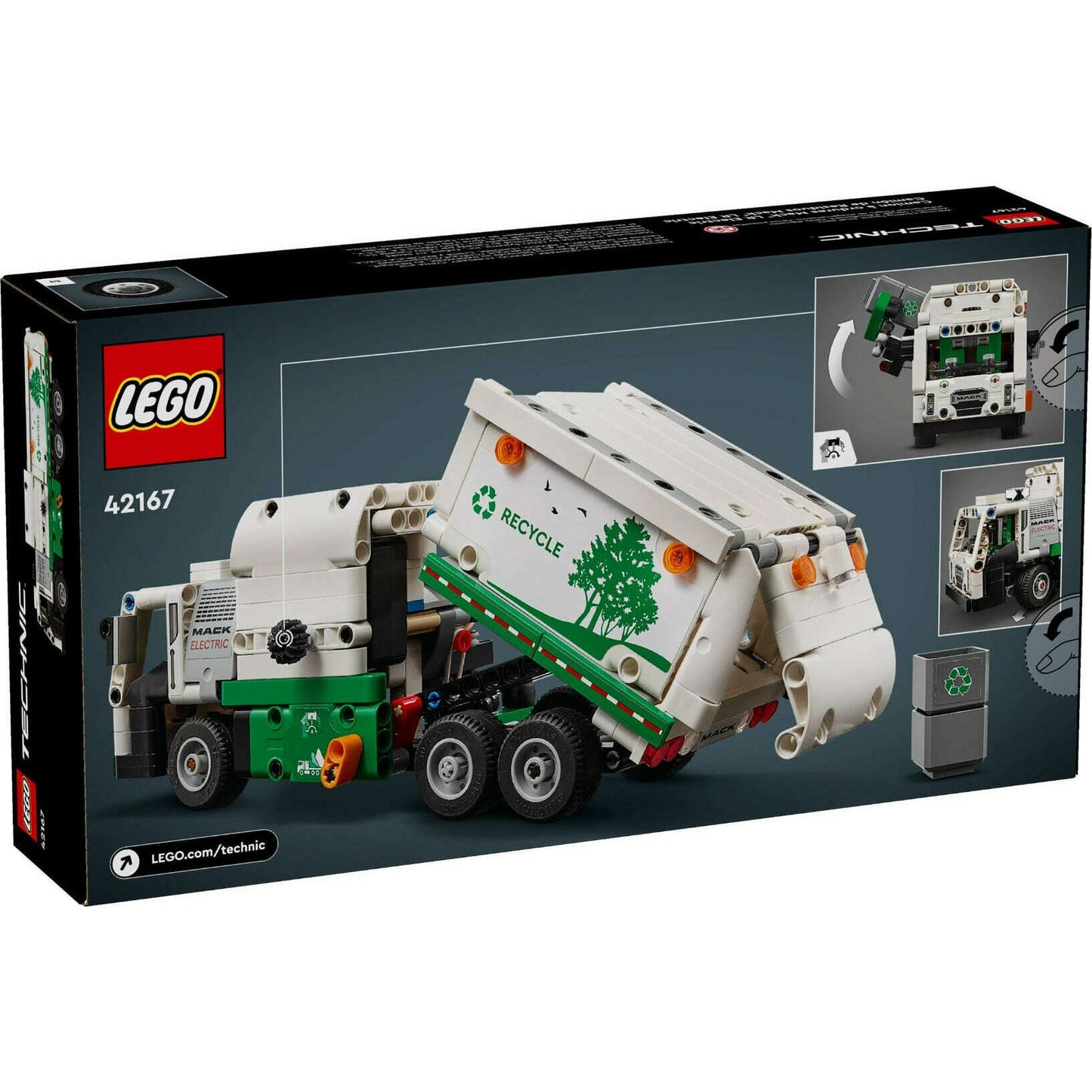 Toys N Tuck:Lego 42167 Technic Mack LR Electric Garbage Truck,Lego