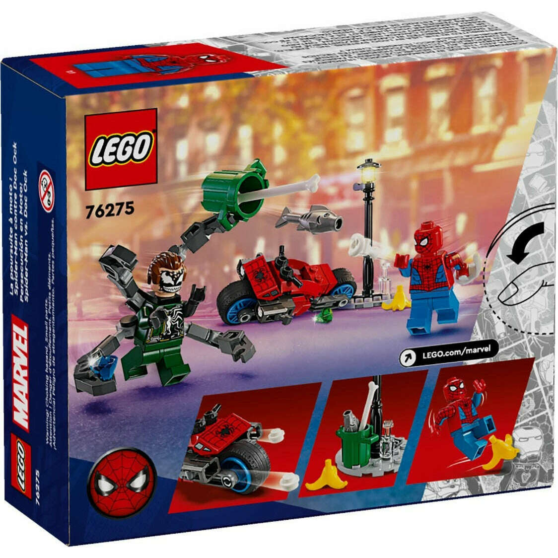 Toys N Tuck:Lego 76275 Marvel Motorcycle Chase: Spider-Man vs. Doc Ock,Lego Marvel