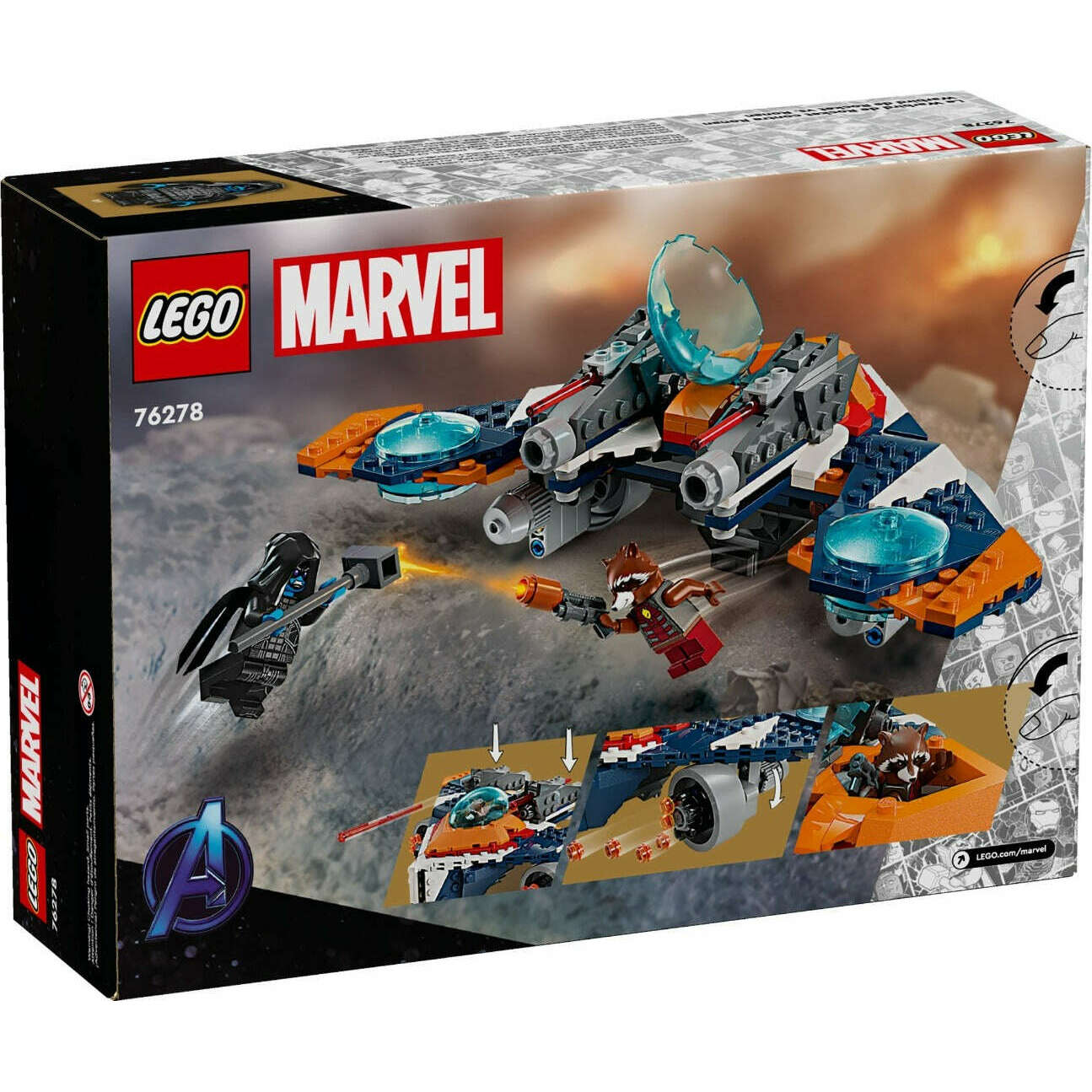 Toys N Tuck:Lego 76278 Marvel Rocket's Warbird vs. Ronan,Lego Marvel