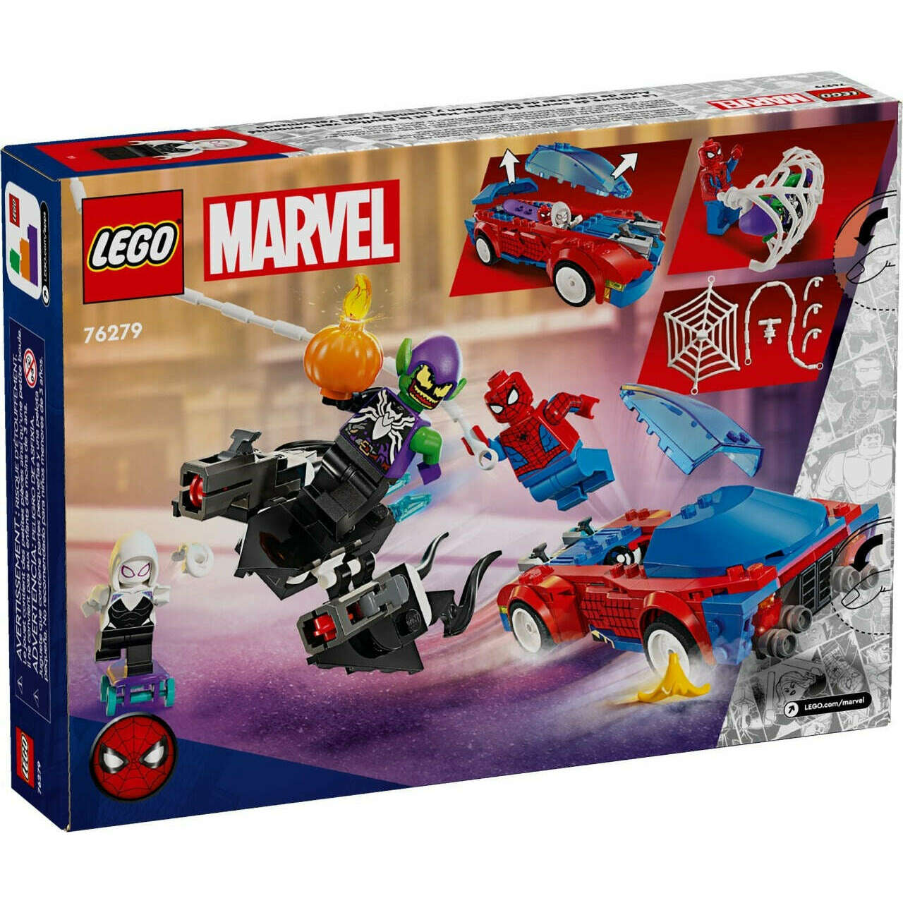 Lego spiderman deals car chase