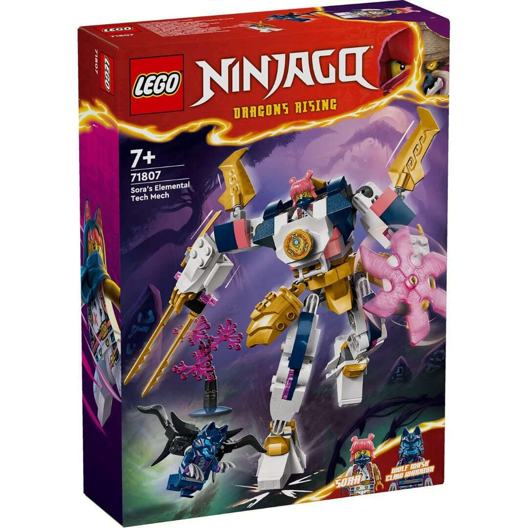 Toys N Tuck:Lego 71807 Ninjago Sora's Elemental Tech Mech,Lego Ninjago