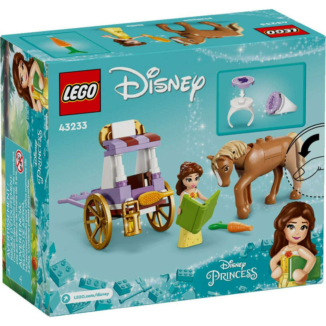 Toys N Tuck:Lego 43233 Disney Belle's Storytime Horse Carriage,Lego Disney