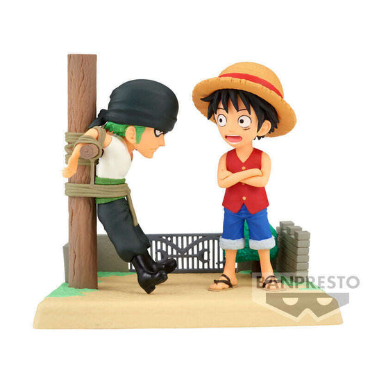 Toys N Tuck:Banpresto - One Piece World Collectable Figure Log Stories Monkey.D.Luffy & Roronoa Zoro,One Piece