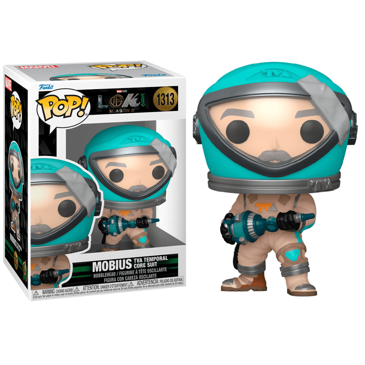 Toys N Tuck:Pop! Vinyl - Loki Season 2 - Mobius TVA Temporal Core Suit 1313,Marvel