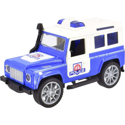 Toys N Tuck:Tranzmasters Police 4x4 Vehicle with Friction Power, Lights and Sound,Kandy Toys