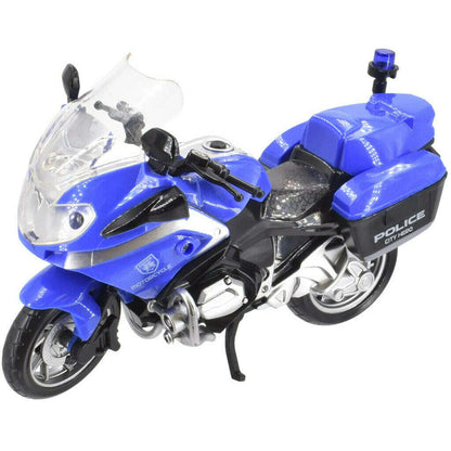 Toys N Tuck:Tranzmasters Police Motorbike with Light and Sound,Kandy Toys