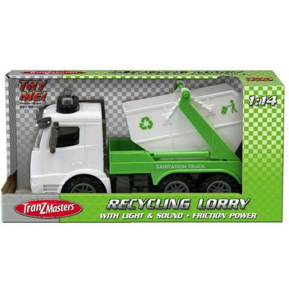 Toys N Tuck:Tranzmasters Recycling Lorry with Friction Power, Light and Sound,Tranzmasters