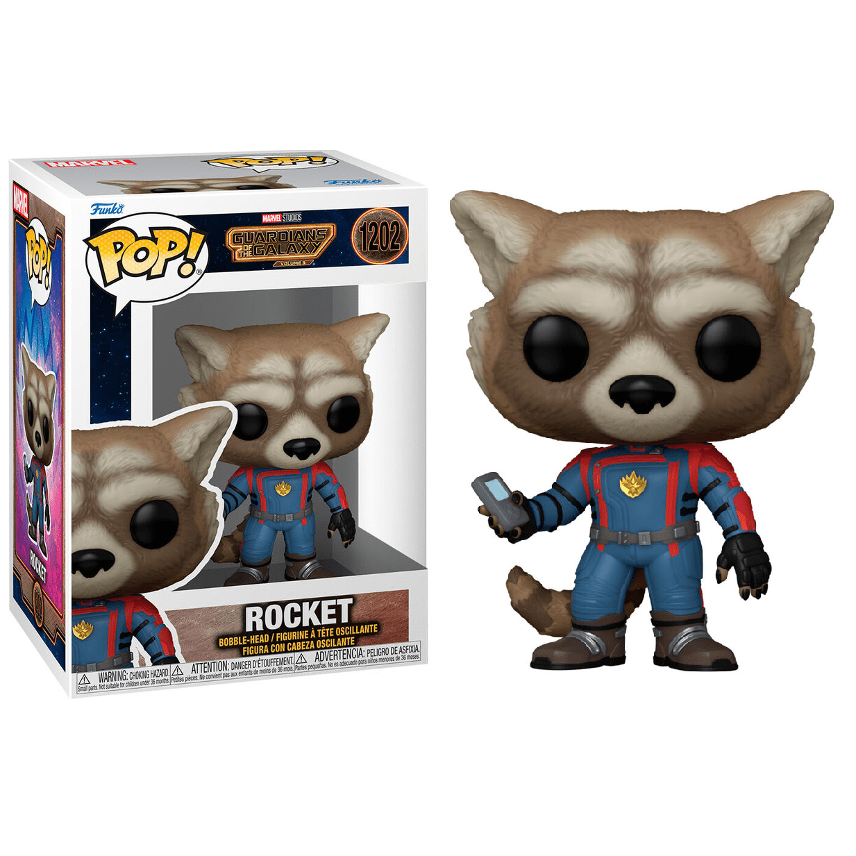 Toys N Tuck:Pop! Vinyl - Guardians Of The Galaxy Vol. 3 - Rocket 1202,Marvel