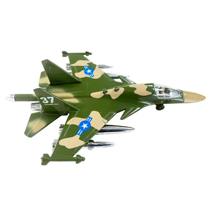 Toys N Tuck:Fighter Plane 1:120 Die Cast with Light & Sound,Kandy Toys