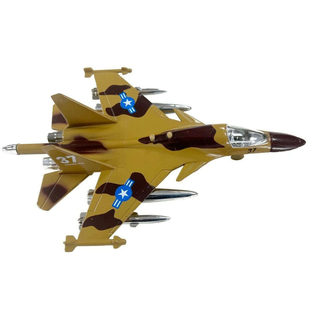 Toys N Tuck:Fighter Plane 1:120 Die Cast with Light & Sound,Kandy Toys