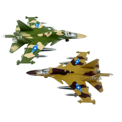 Toys N Tuck:Fighter Plane 1:120 Die Cast with Light & Sound,Kandy Toys