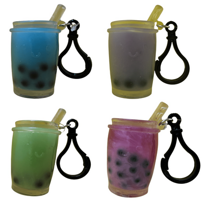 Toys N Tuck:Squishy Bubble Tea Keyring,Tobar