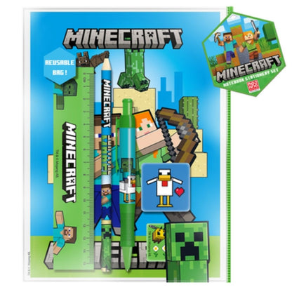 Minecraft Notebook Stationary Set (Chicken)