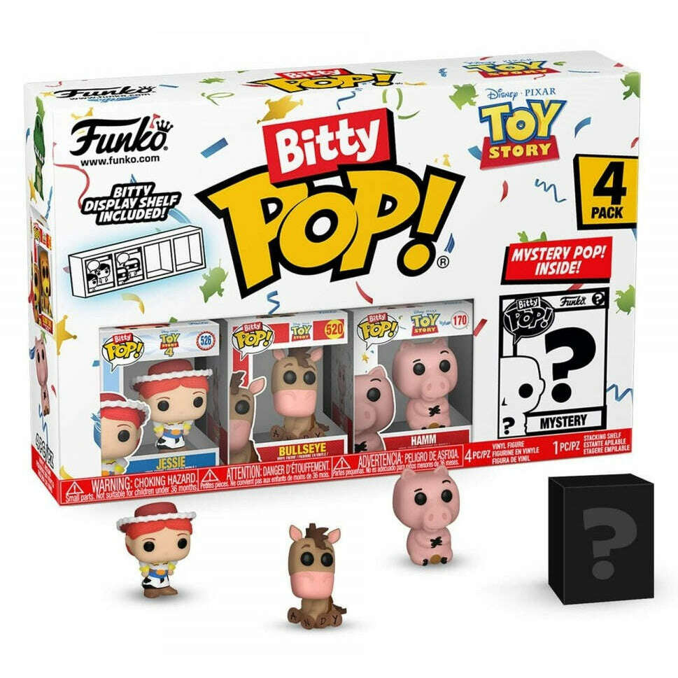 Toys N Tuck:Bitty Pop! Toy Story 4 Pack - Jessie, Bullseye, Hamm and Mystery Bitty,Disney Pixar