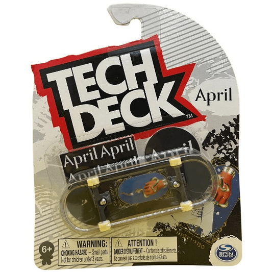 Toys N Tuck:Tech Deck Single Pack 96mm Fingerboard - April,Tech Deck