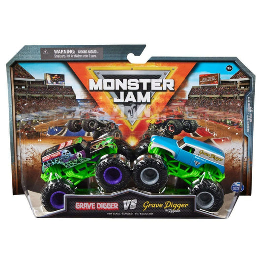 Toys N Tuck:Monster Jam 1:64 Series 27 Grave Digger vs Grave Digger Legend,Monster Jam