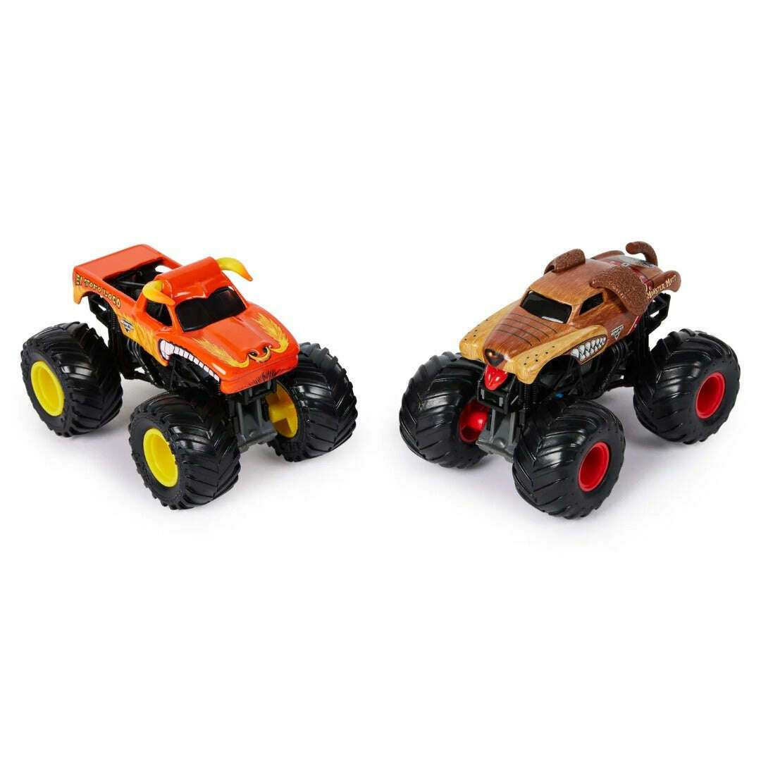 Toys N Tuck:Monster Jam 1:64 Series 27 El Toro Loco vs Monster Mutt,Monster Jam