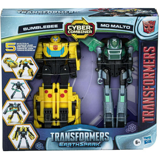 Toys N Tuck:Transformers EarthSpark Cyber-combiner Bumblebee and Mo Malto,Transformers