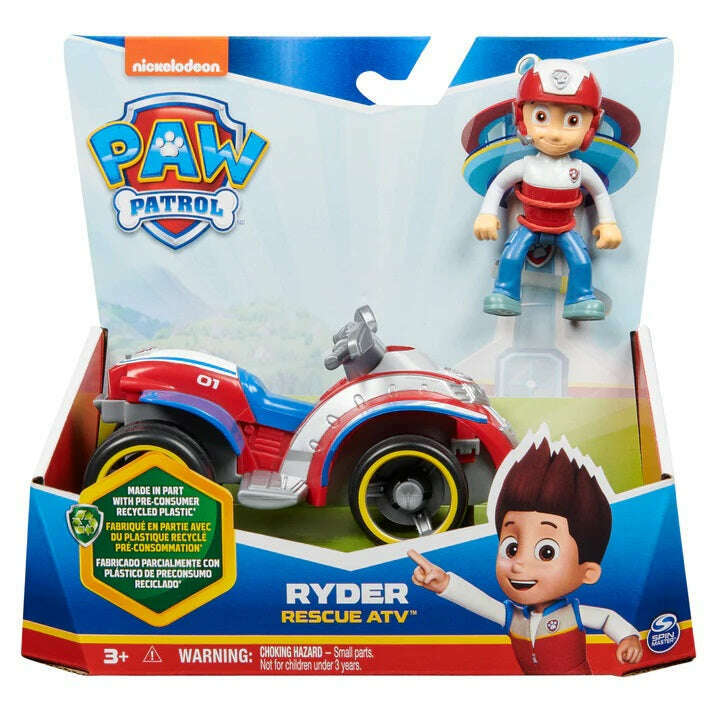 Toys N Tuck:Paw Patrol Ryder with Rescue ATV,Paw Patrol