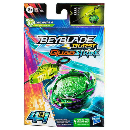 Toys N Tuck:Beyblade Burst QuadStrike Chain Kerbeus K8 Starter Pack,Beyblade