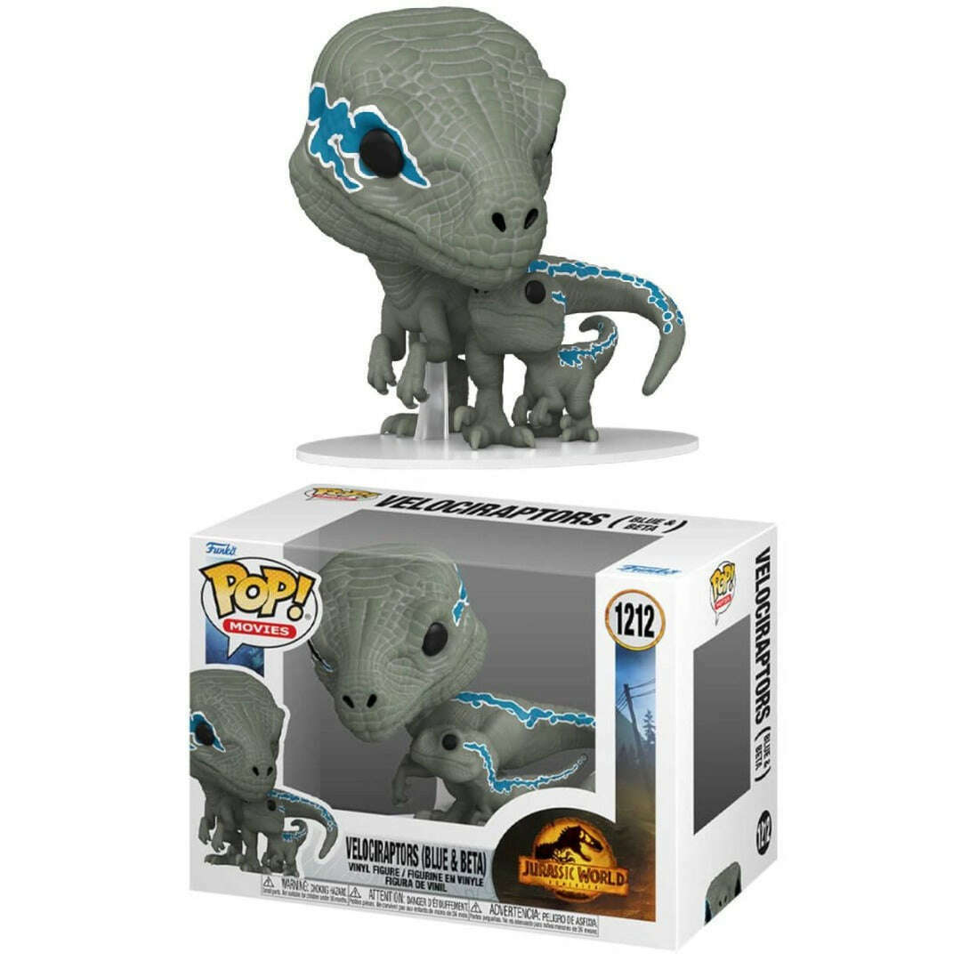 Toys N Tuck:Pop! Vinyl - Jurassic World Dominion - Velociraptors (Blue & Beta) 1212,Jurassic World