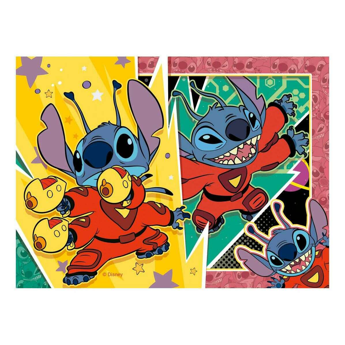 Toys N Tuck:Ravensburger 4 Puzzles in a Box Stitch Vacay Mode,Stitch