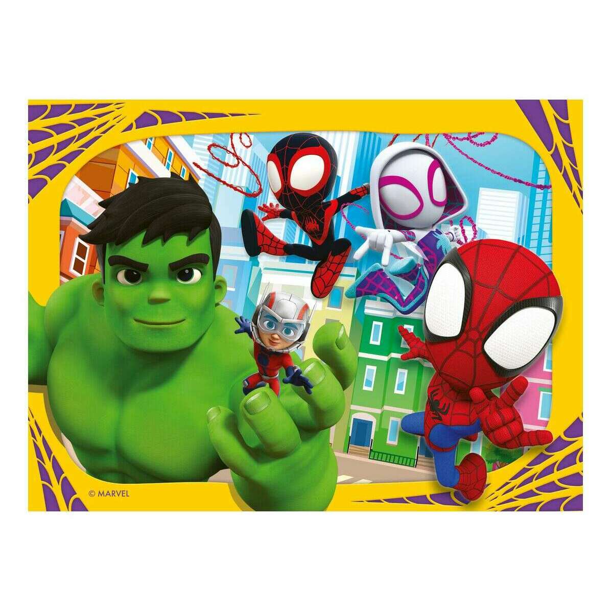 Toys N Tuck:Ravensburger 4 Puzzles in a Box Spidey and his Amazing Friends,Marvel