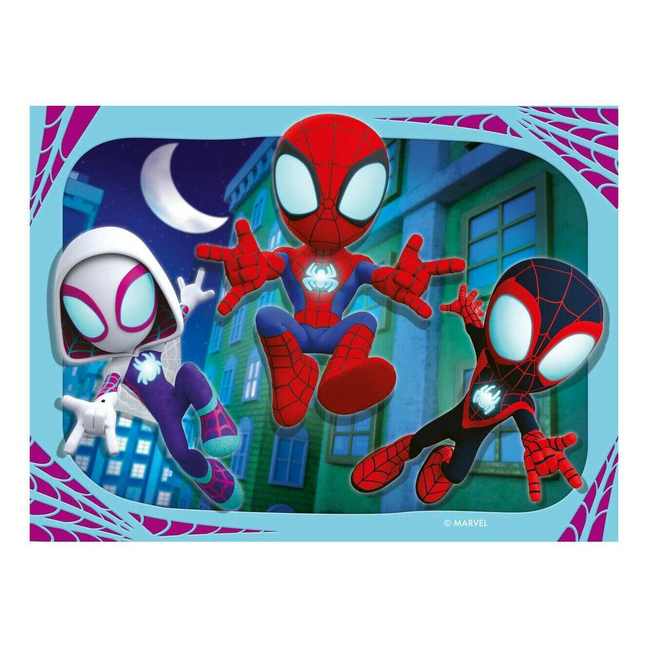 Toys N Tuck:Ravensburger 4 Puzzles in a Box Spidey and his Amazing Friends,Marvel