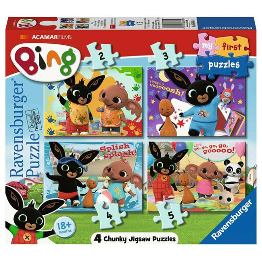 Toys N Tuck:Ravensburger My First Puzzles 4 Chunky Puzzles Bing It's a Bing Thing,Bing