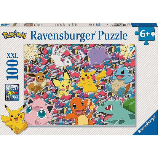 Toys N Tuck:Ravensburger 100 XXL Piece Puzzle Pokemon Ready To Battle!,Pokemon