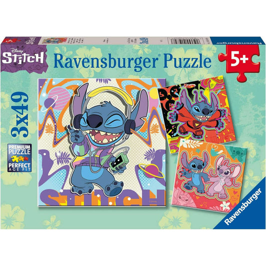 Toys N Tuck:Ravensburger 3 x 49pc Puzzles Stitch,Stitch