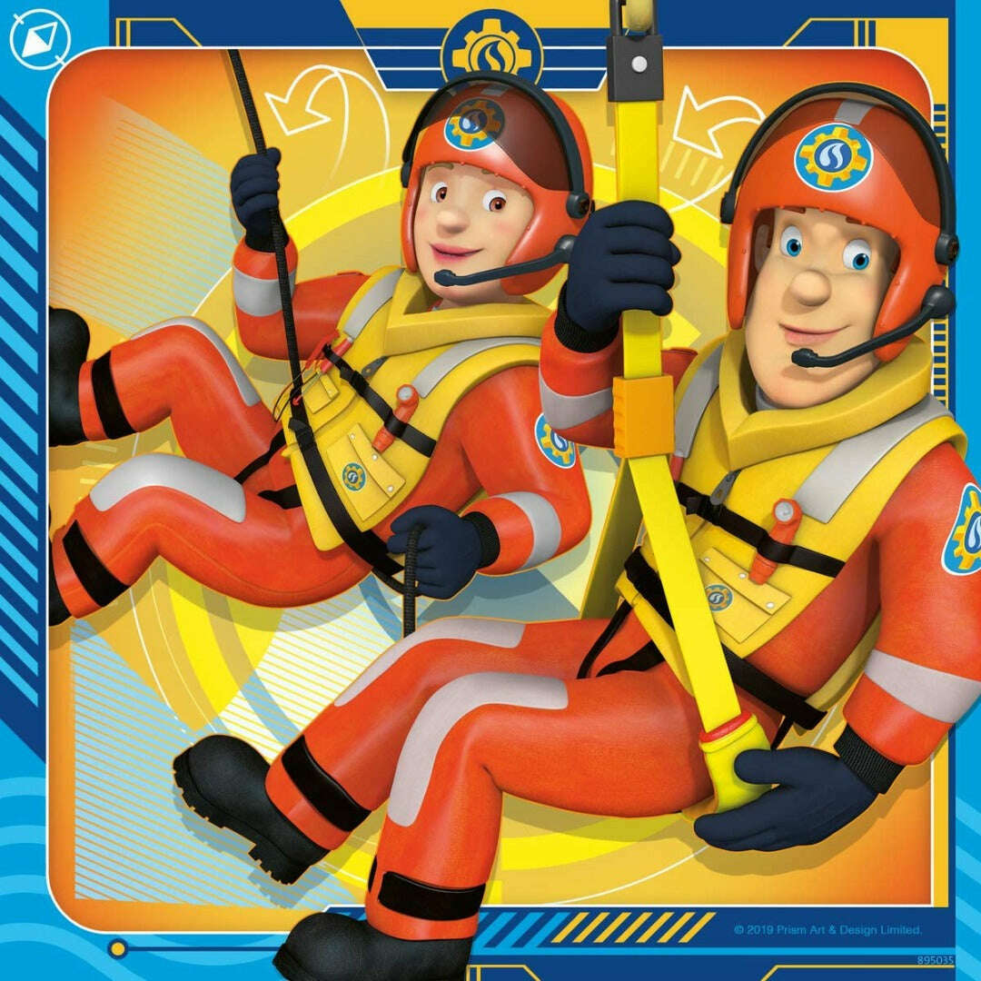 Toys N Tuck:Ravensburger 3 x 49pc Puzzles Fireman Sam,Fireman Sam