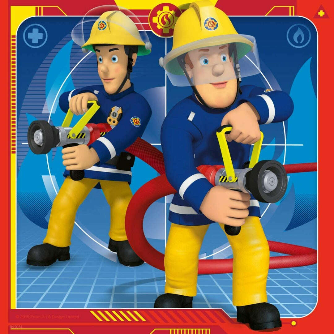 Toys N Tuck:Ravensburger 3 x 49pc Puzzles Fireman Sam,Fireman Sam