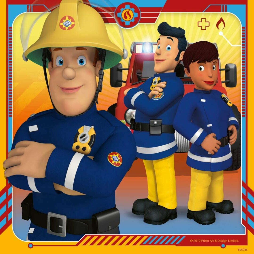 Toys N Tuck:Ravensburger 3 x 49pc Puzzles Fireman Sam,Fireman Sam