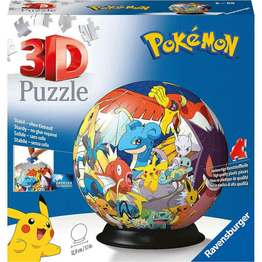 Toys N Tuck:Ravensburger 3D 72pc Puzzle Ball Pokemon,Pokemon